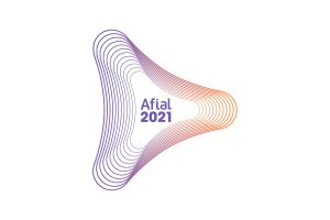 Logotipo de la edición 2021 de Afial, la feria de profesionales del mundo del sonido y la iluminación.