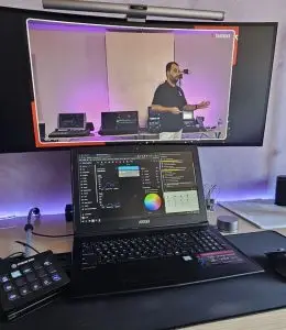 Setup donde vi el Seminario de Sistemas de Red y MA Lightig